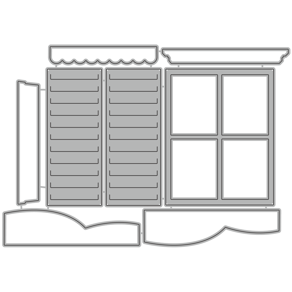 Cottage Window - Honey Cuts