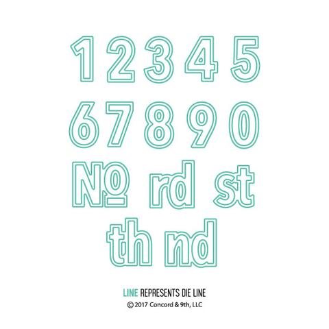 Double-Cut Numbers - Dies