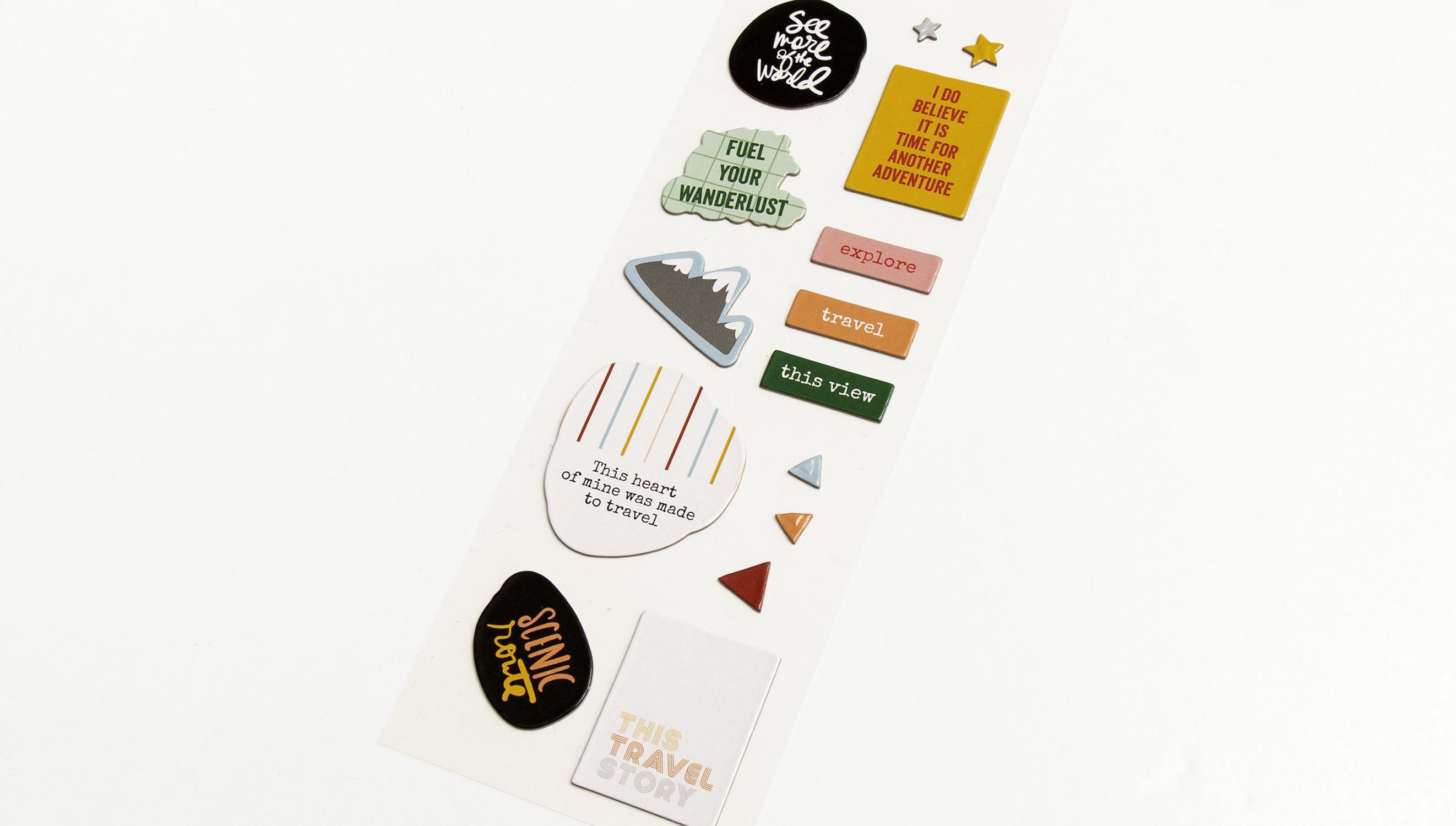 3x8 Chipboard Sheet #2 - Travel Collection 2020