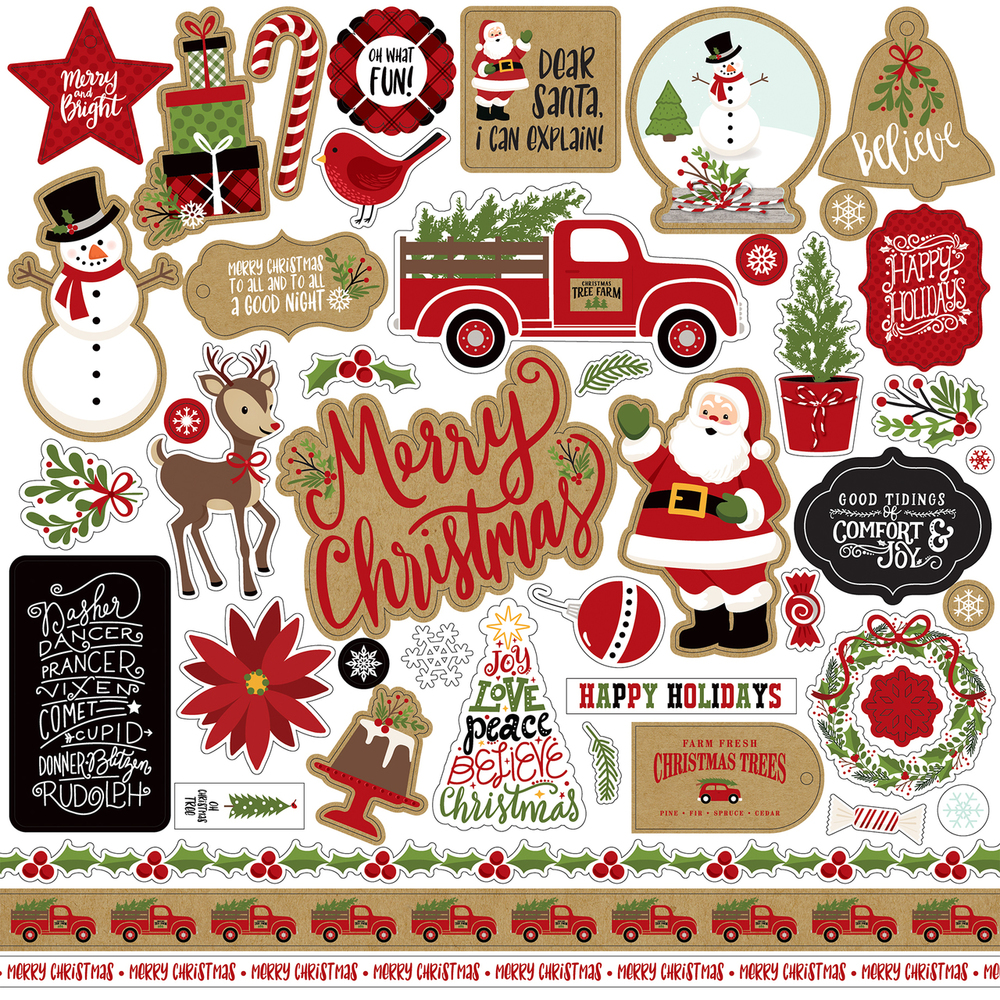 Celebrate Christmas Element Sticker - Echo Park