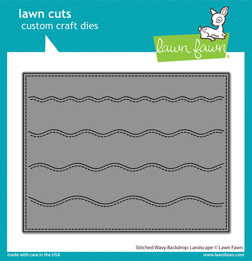 Stitched Wavy Backdrop: Landscape - Lawn Cuts Stitched Wavy Backdrop: Landscape - Lawn Cuts
