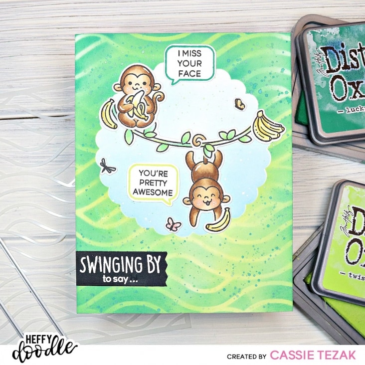 Scalloped Circle Masquerade - Stencil