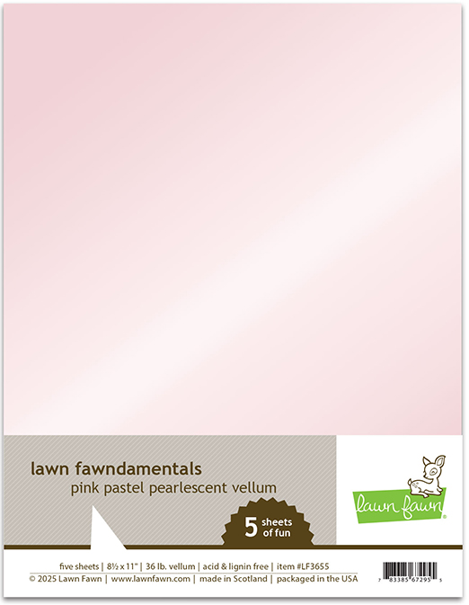 Pink Pastel Pearlescent Vellum - Cardstock Pink Pastel Pearlescent Vellum - Cardstock