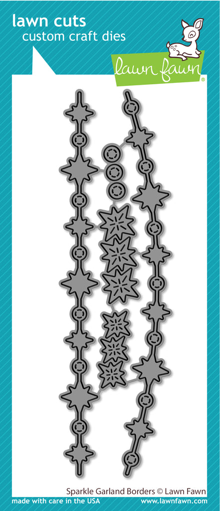 Sparkle Garland Borders - Lawn Cuts Sparkle Garland Borders - Lawn Cuts