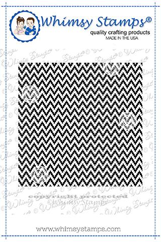 Chevron Background - Rubber Cling Stamp