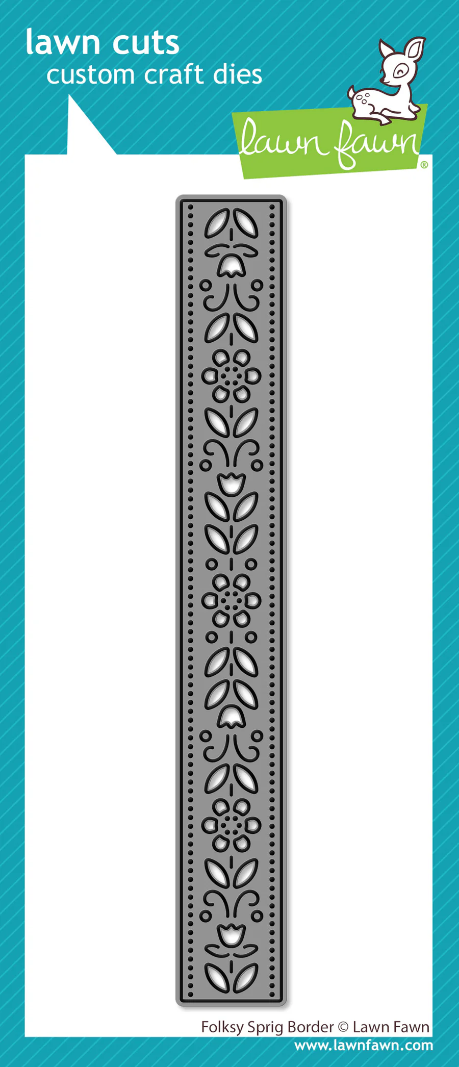 Folksy Sprig Border - Lawn Cuts Folksy Sprig Border - Lawn Cuts