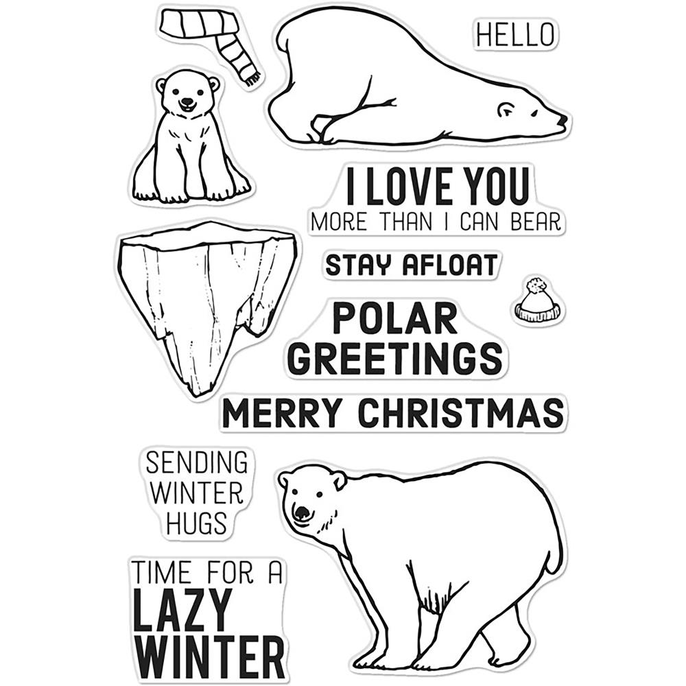 Polar Greetings - Hero Arts Clear Stamp