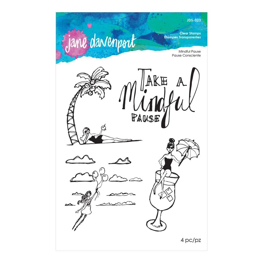 Mindful Pause - Acrylic Stamps - Jane Davenport Mindful Pause - Acrylic Stamps - Jane Davenport