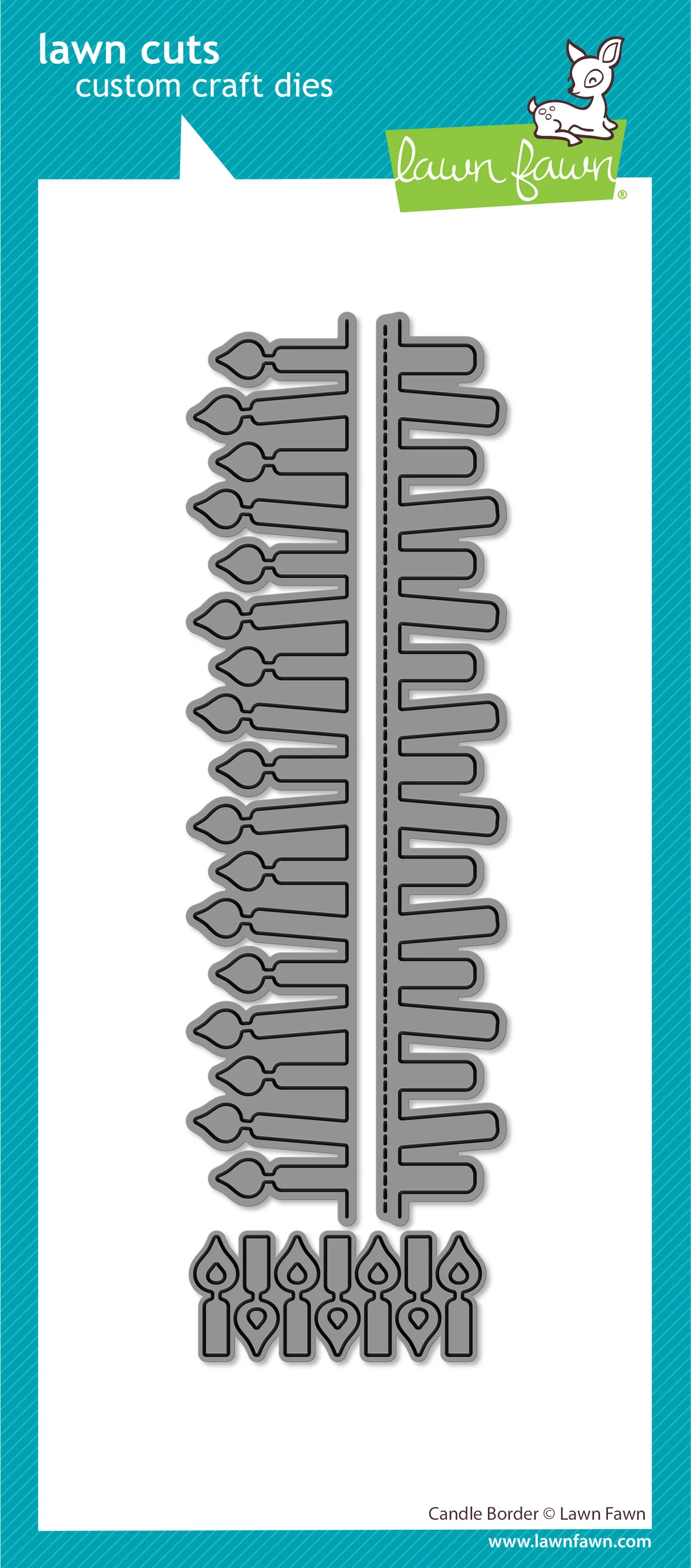 Candle Border - Lawn Cuts Candle Border - Lawn Cuts