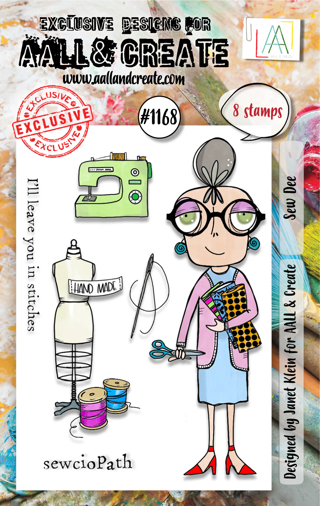 Sew Dee - #1168 - A7 Stamp Set Sew Dee - #1168 - A7 Stamp Set