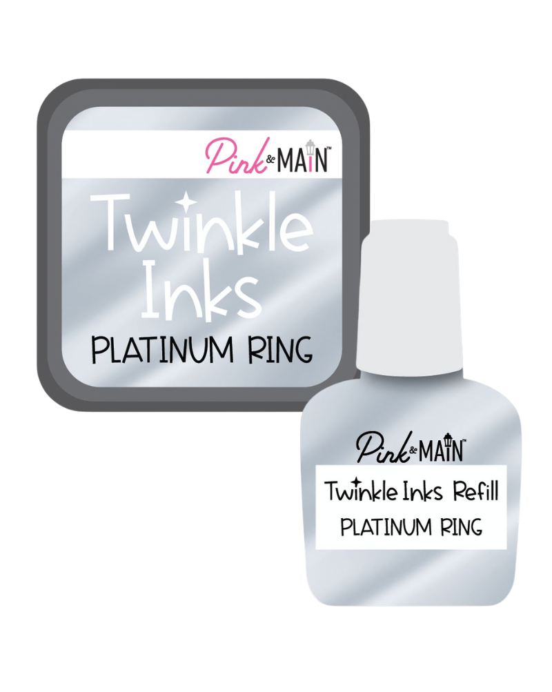Platinum Ring - Twinkle Ink Pad + Refill - Pink & Main