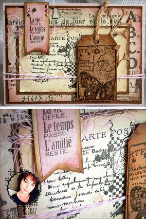 Collage Carte Postale - Tampon A7 Collage Carte Postale - Tampon A7