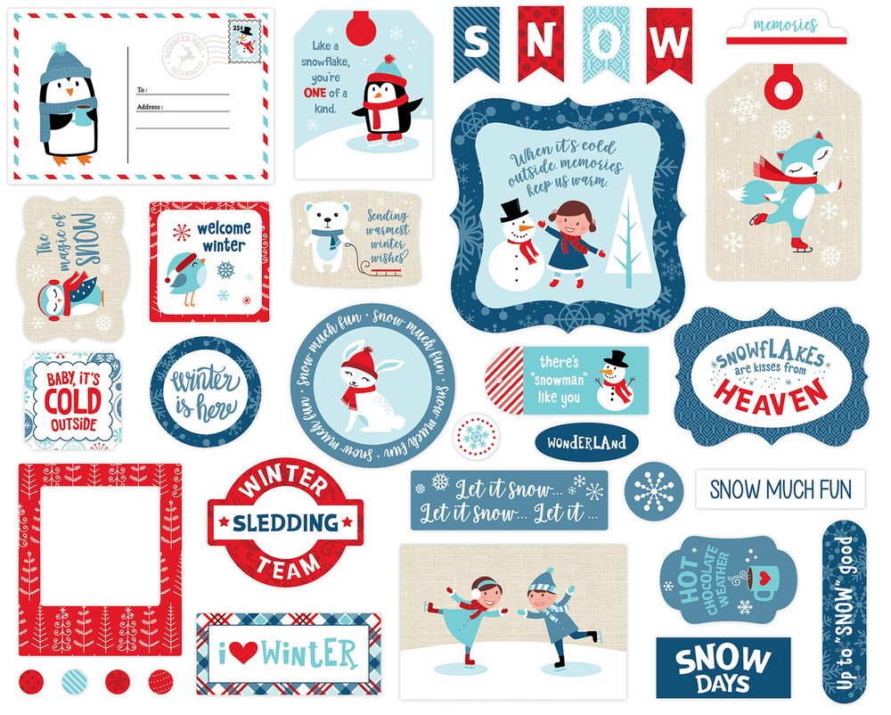 Ephemera - Celebrate Winter - Echo Park Ephemera - Celebrate Winter - Echo Park