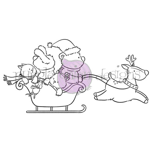 Tofu & Friends Happy Sleigh - Chilliezgraphy by Pei