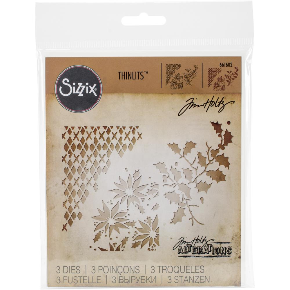 Mixed Media Christmas - Sizzix Thinlits Dies By Tim Holtz Mixed Media Christmas - Sizzix Thinlits Dies By Tim Holtz