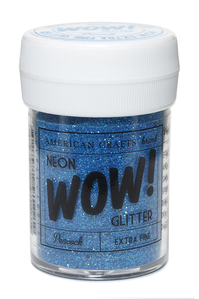 American Crafts - WOW! - Extra Fine Glitter Neon - Peacock
