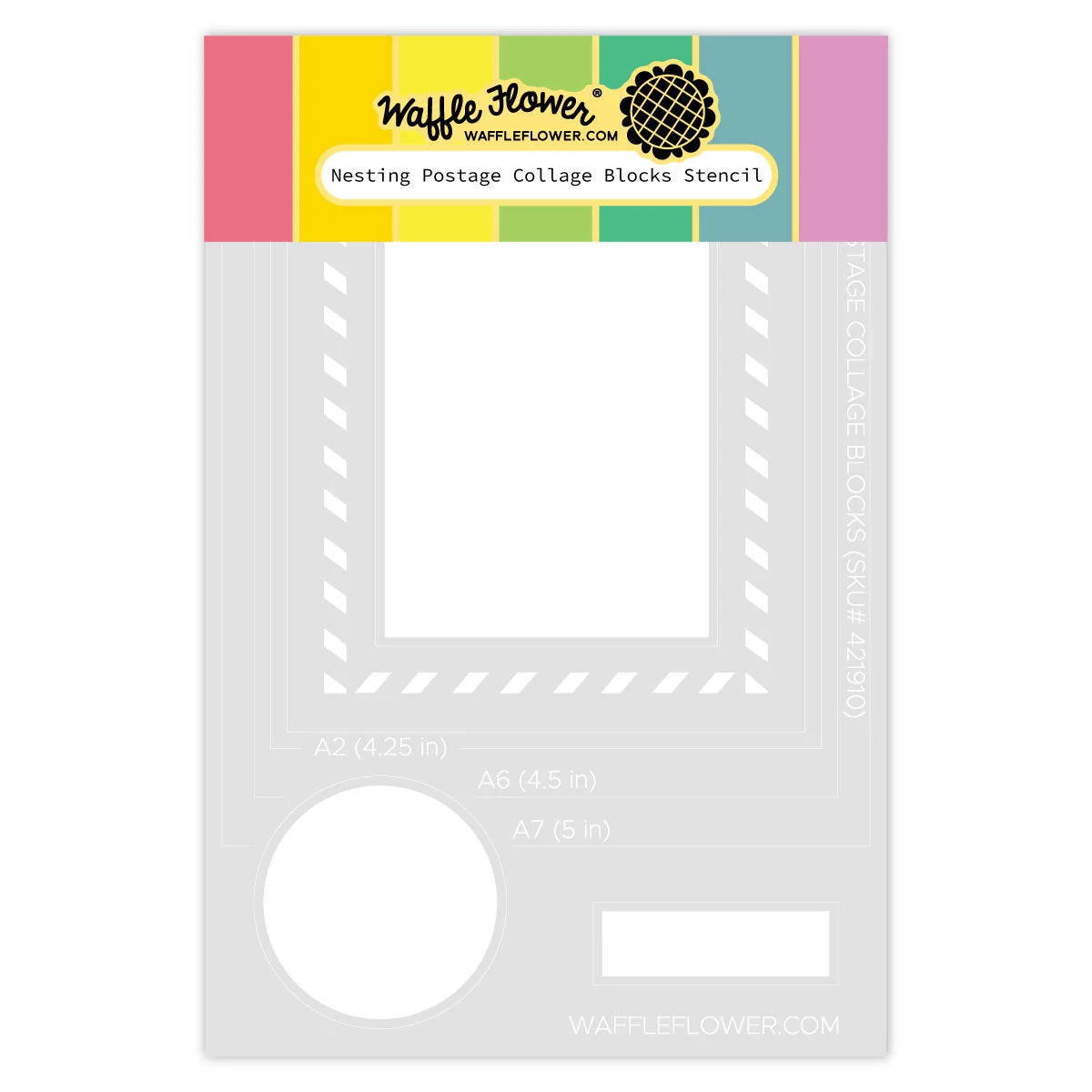 Nesting Postage Collage Blocks - Stencil Nesting Postage Collage Blocks - Stencil
