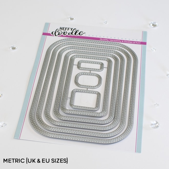 Stitched Rounded Metric Rectangle - Heffy Cuts