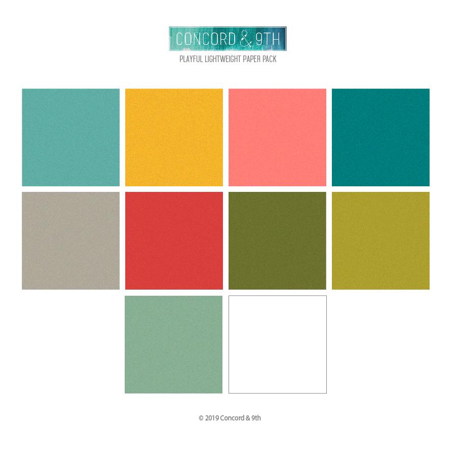Playful Lightweight Paper Pack - Patterned Paper