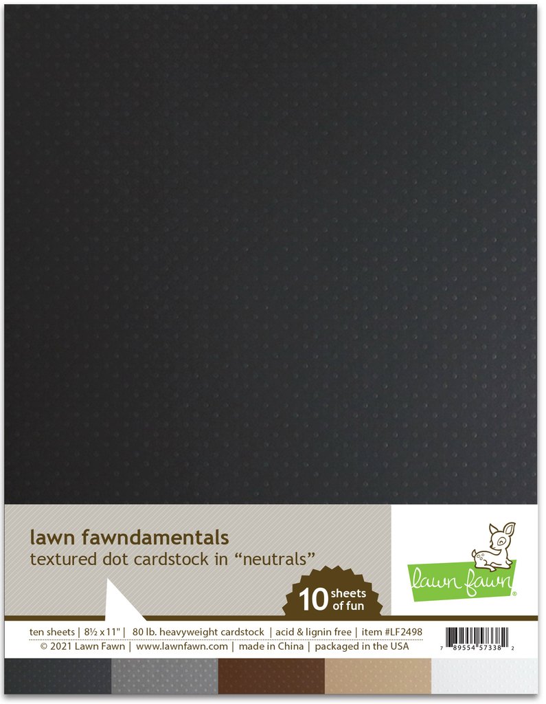 Neutrals - Textured Dot Cardstock - Lawn Fawn