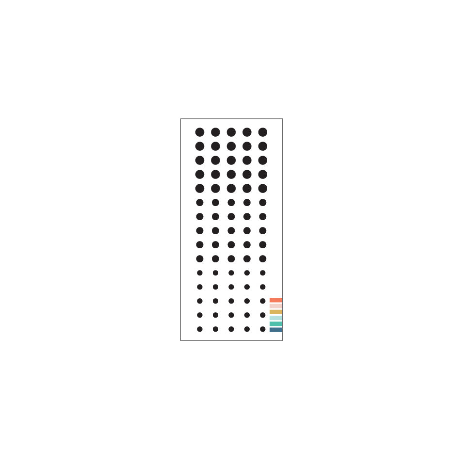 Black - Enamel Dots