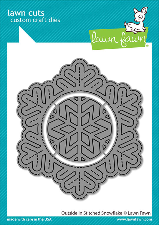 Outside In Stitched Snowflake - Lawn Cuts