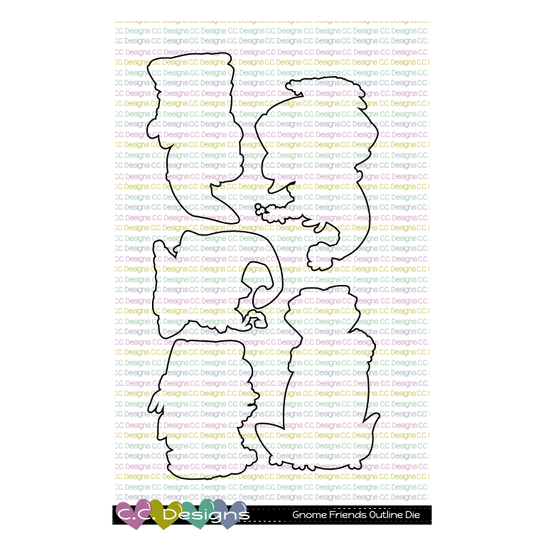 Gnome Friends - Outline Metal Die Gnome Friends - Outline Metal Die