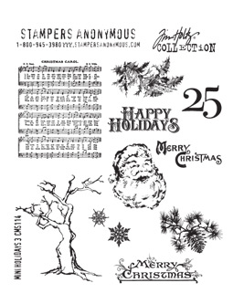 Mini Holidays #3 - Tim Holtz Cling Stamps Mini Holidays #3 - Tim Holtz Cling Stamps
