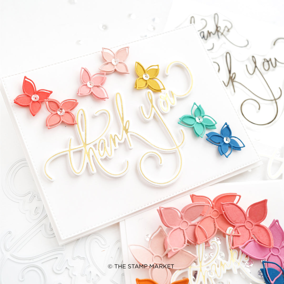 Super Scripty Thank You - Foil Plates Super Scripty Thank You - Foil Plates