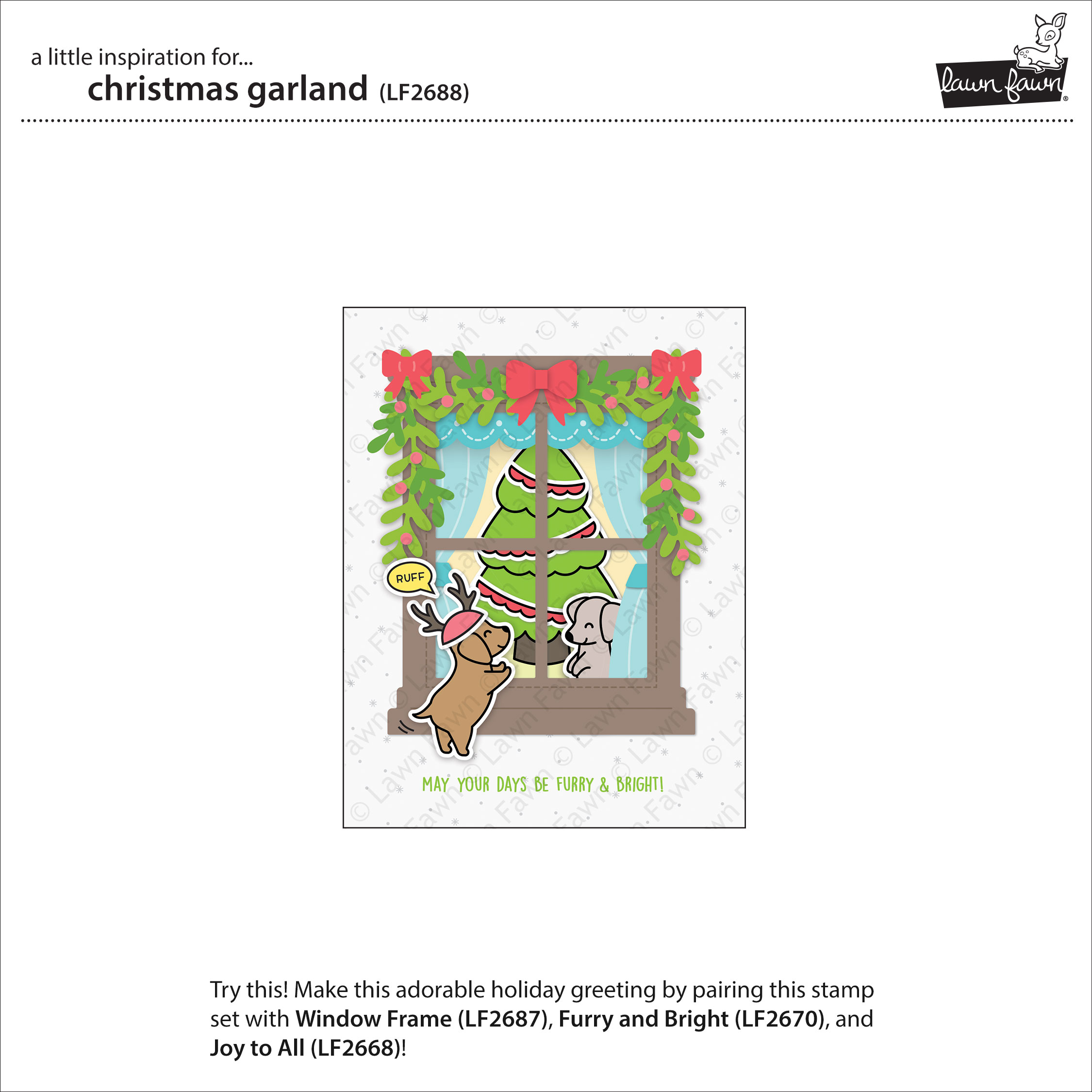 Christmas Garland - Lawn Cuts Christmas Garland - Lawn Cuts