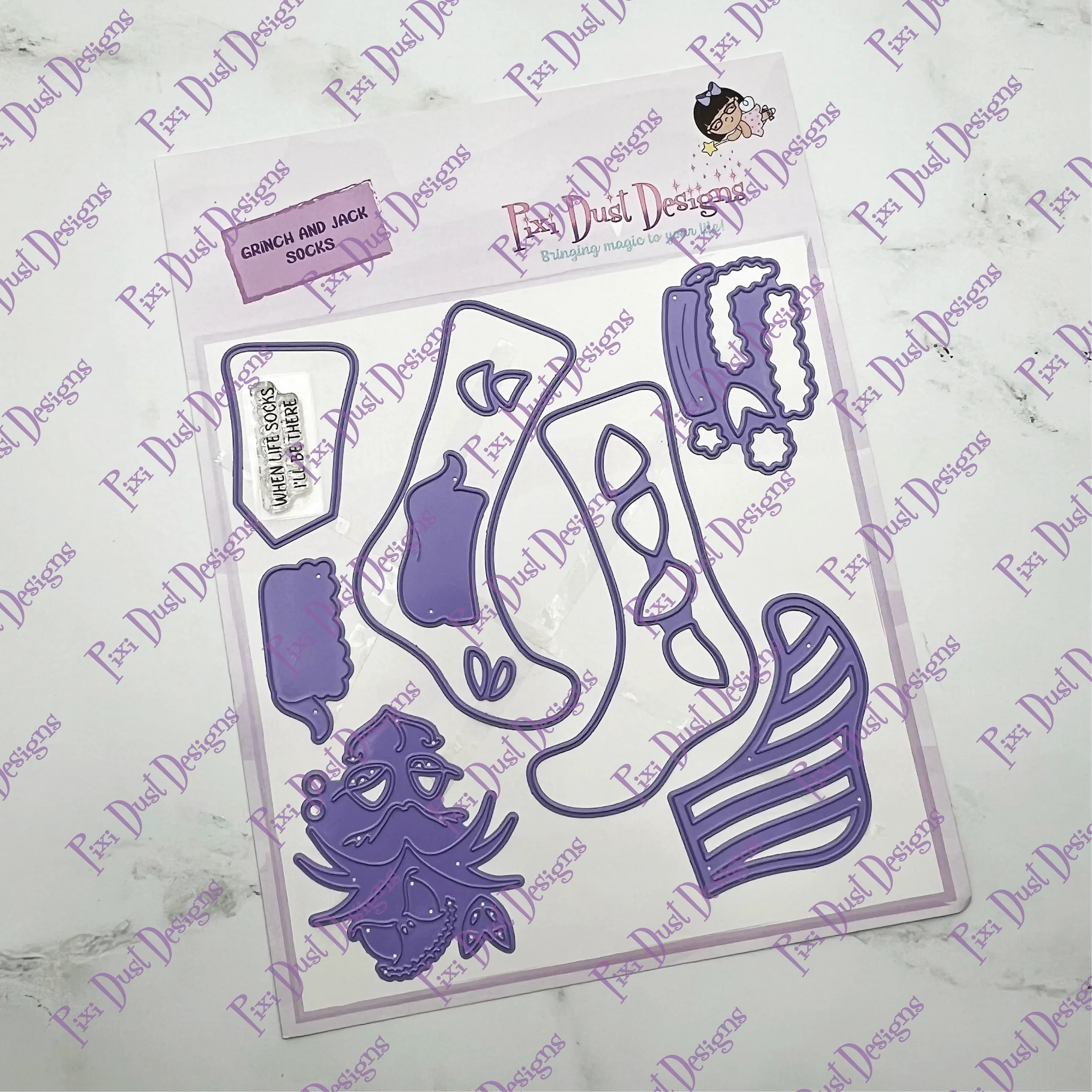 Grinch and Jack Socks - Pixi Cuts 