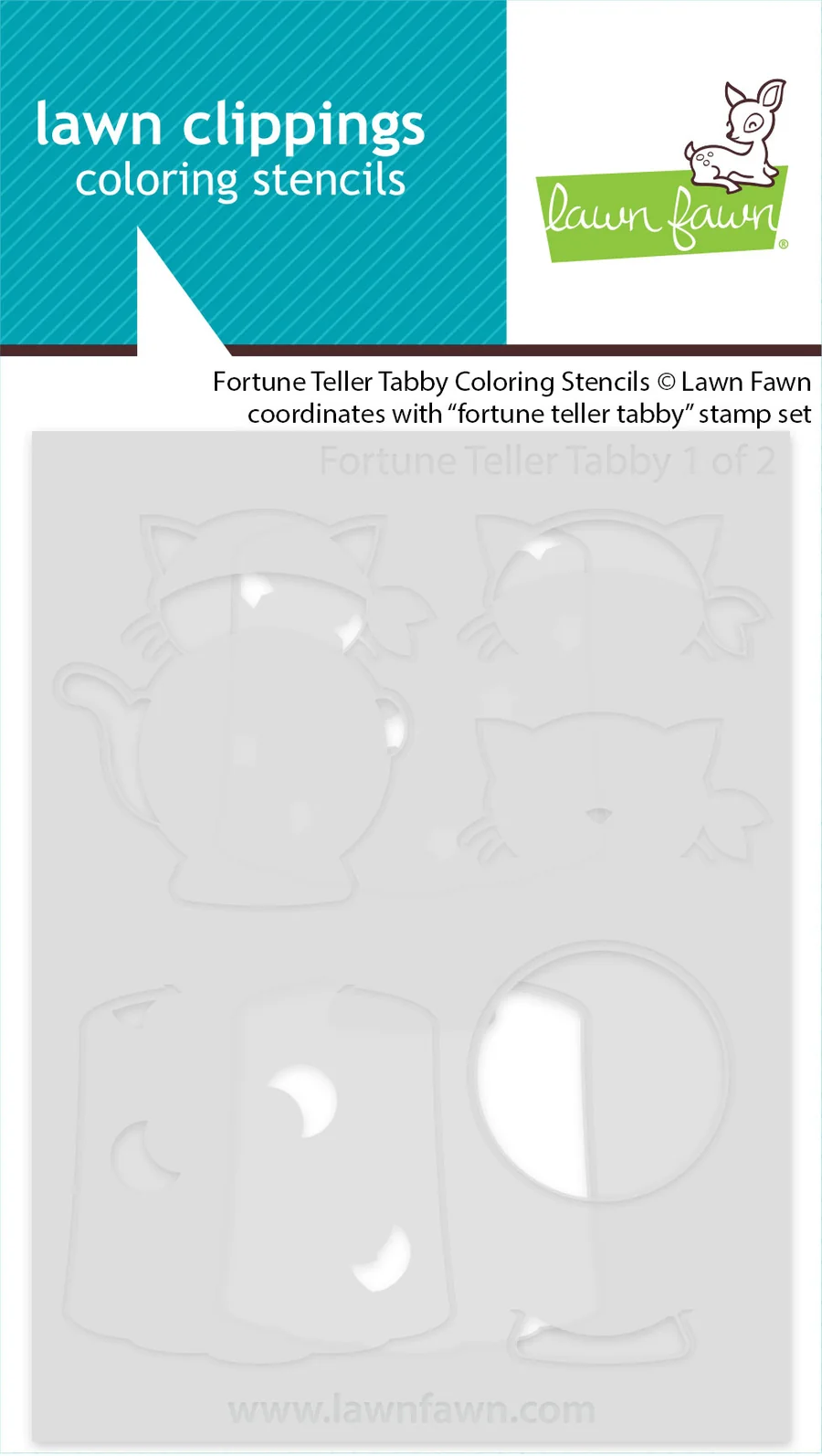 Fortune Teller Tabby - Coloring Stencil Fortune Teller Tabby - Coloring Stencil
