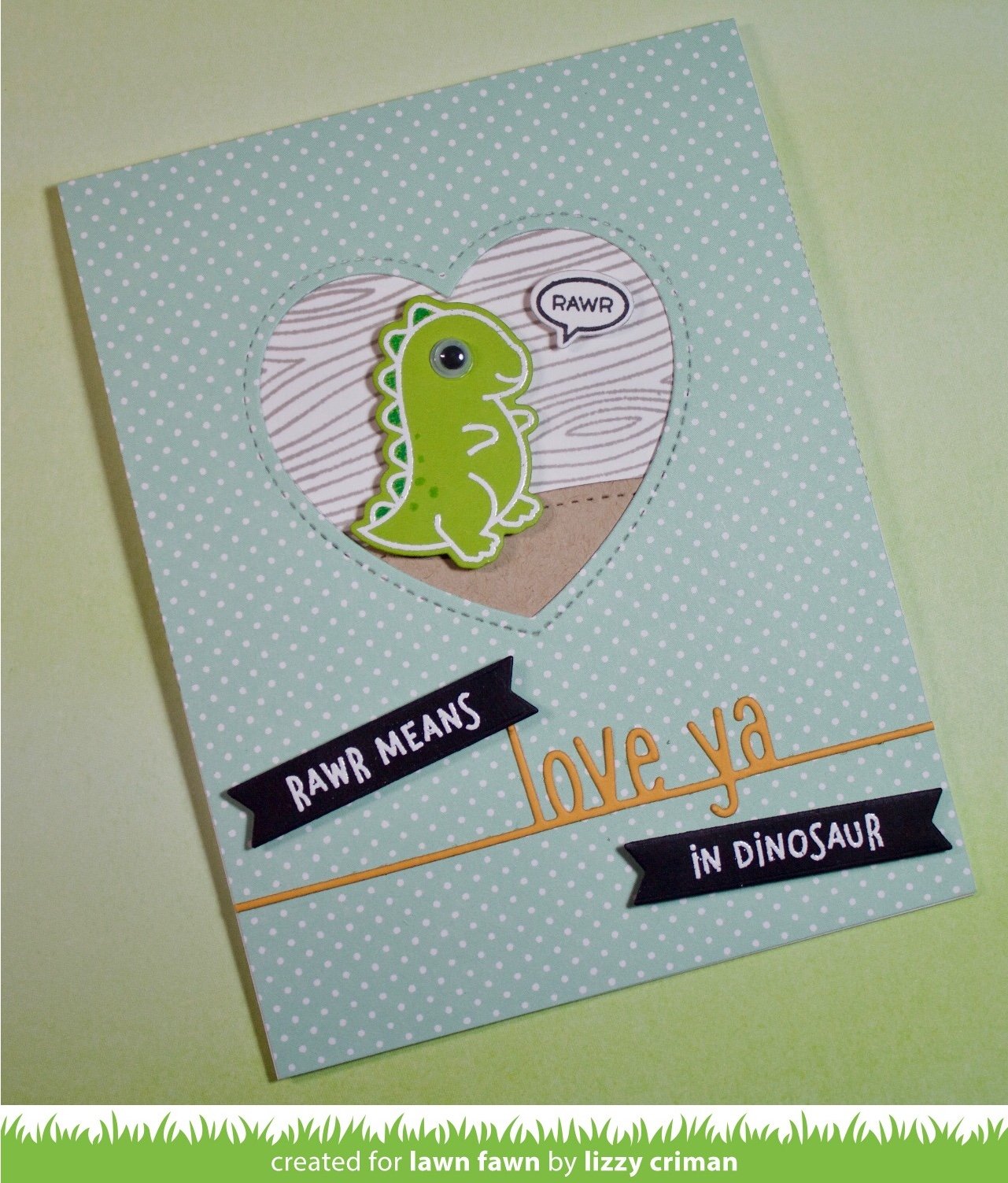 Love Ya Line Border - Lawn Cuts Love Ya Line Border - Lawn Cuts