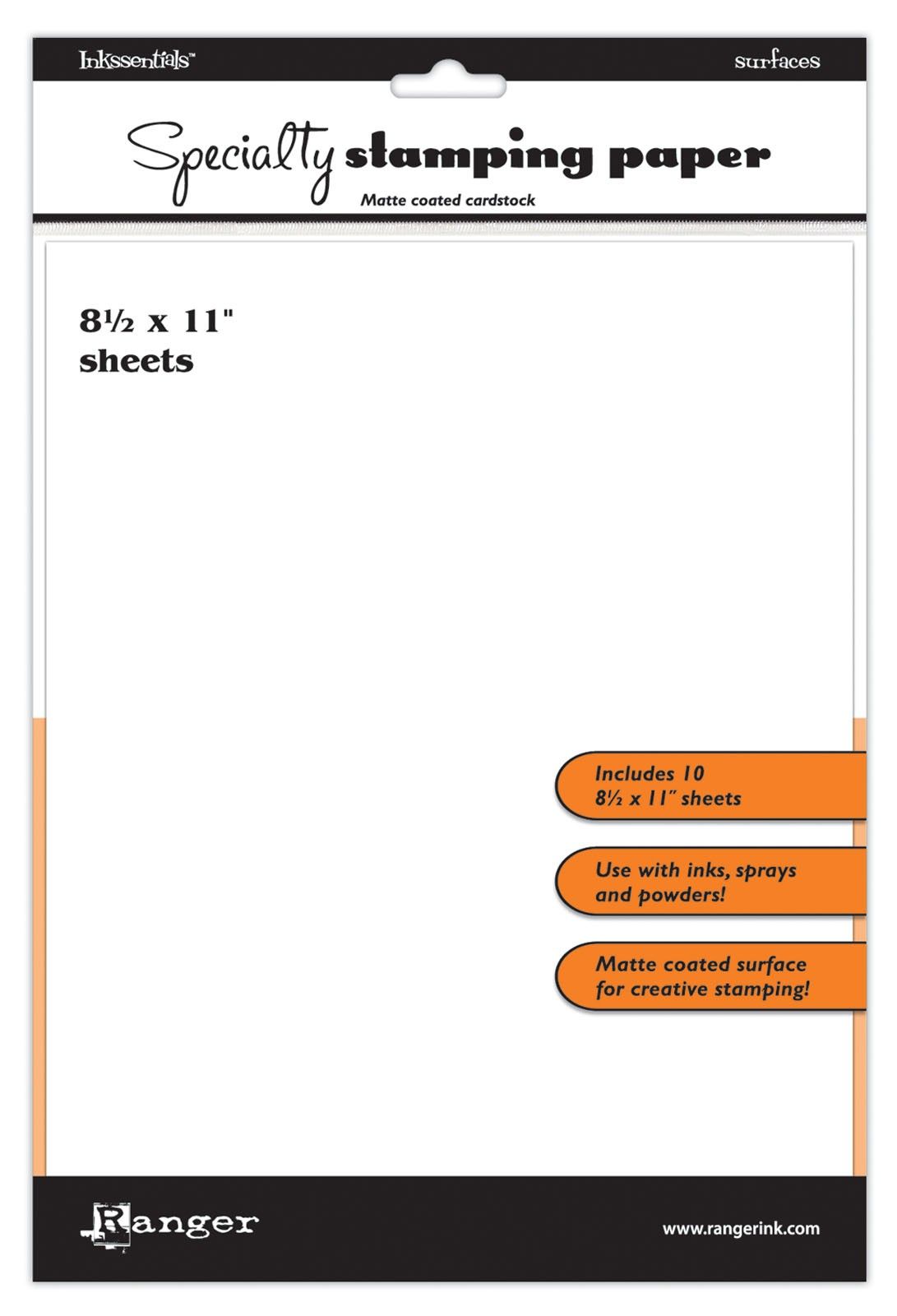 Inkssentials Specialty Stamping Paper - 8-1/2" X 11 Inkssentials Specialty Stamping Paper - 8-1/2" X 11