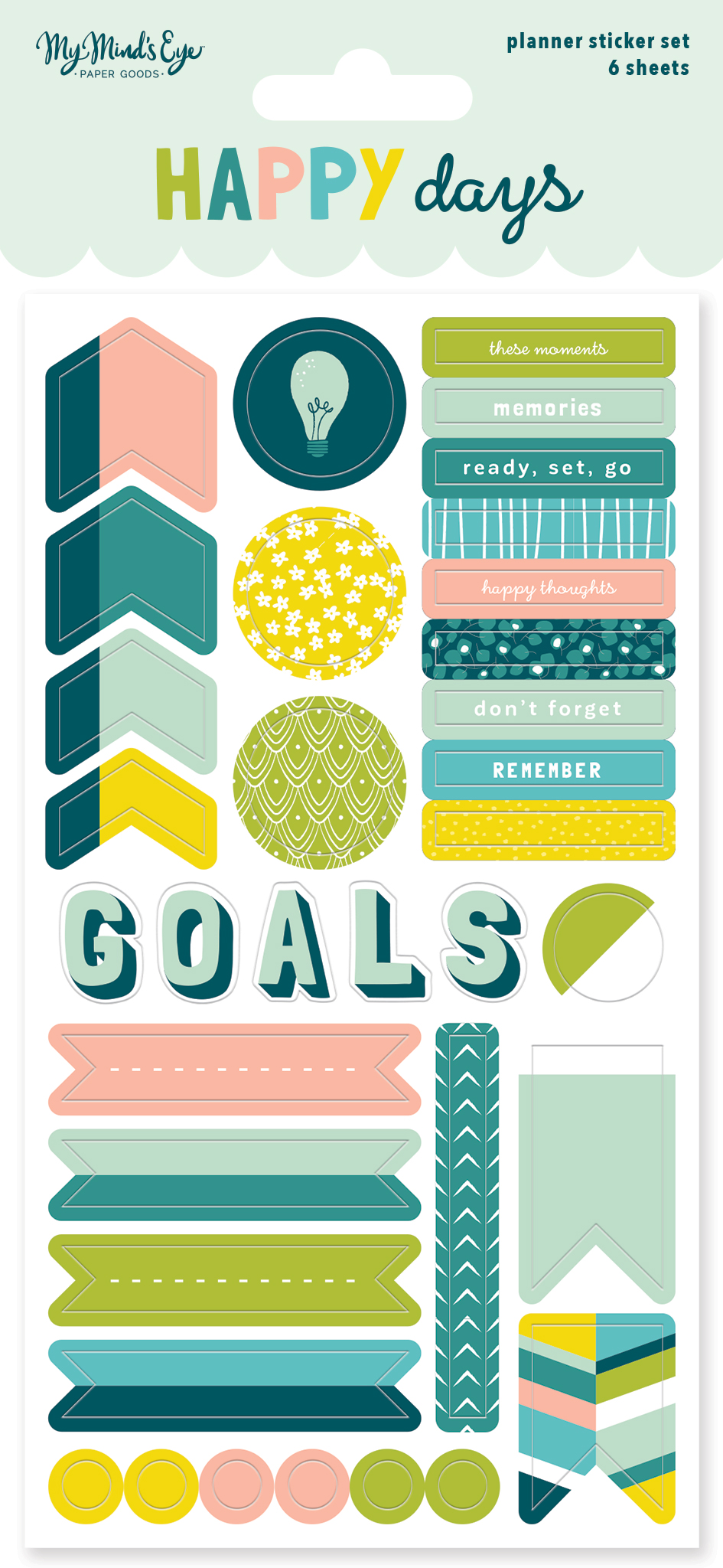 Planner Sticker Set - Happy Days Collection - My Mind´s Eye Planner Sticker Set - Happy Days Collection - My Mind´s Eye