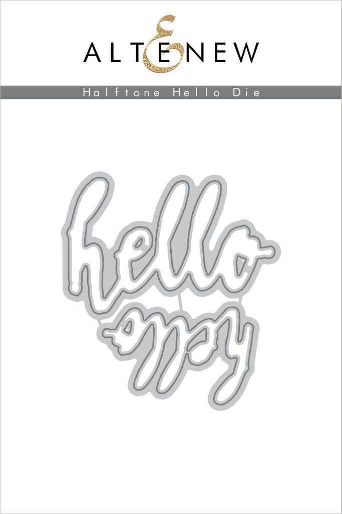 Halftone Hello - Die Set Halftone Hello - Die Set