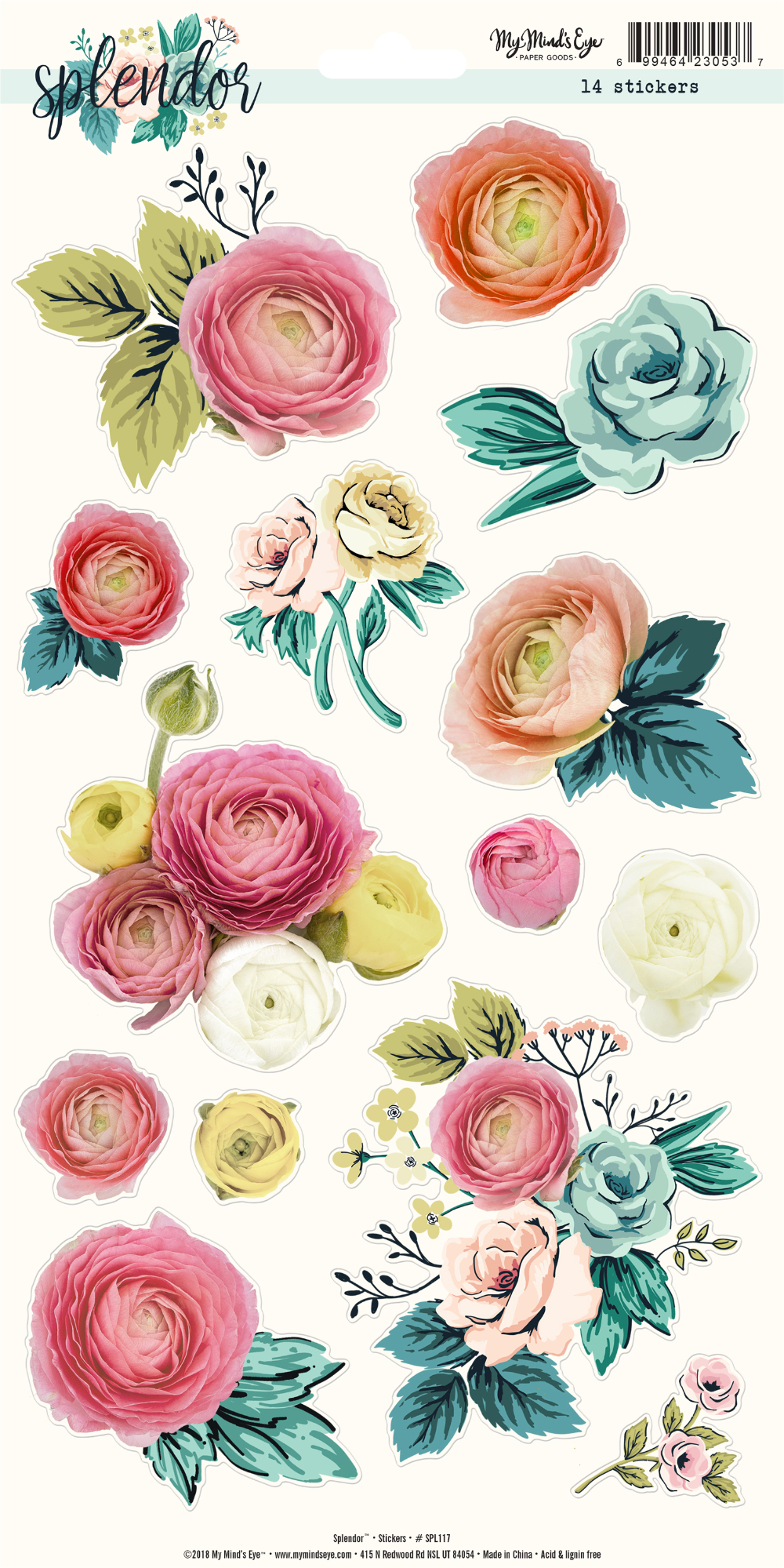 Layered Stickers - Splendor Collection - My Mind´s Eye Layered Stickers - Splendor Collection - My Mind´s Eye