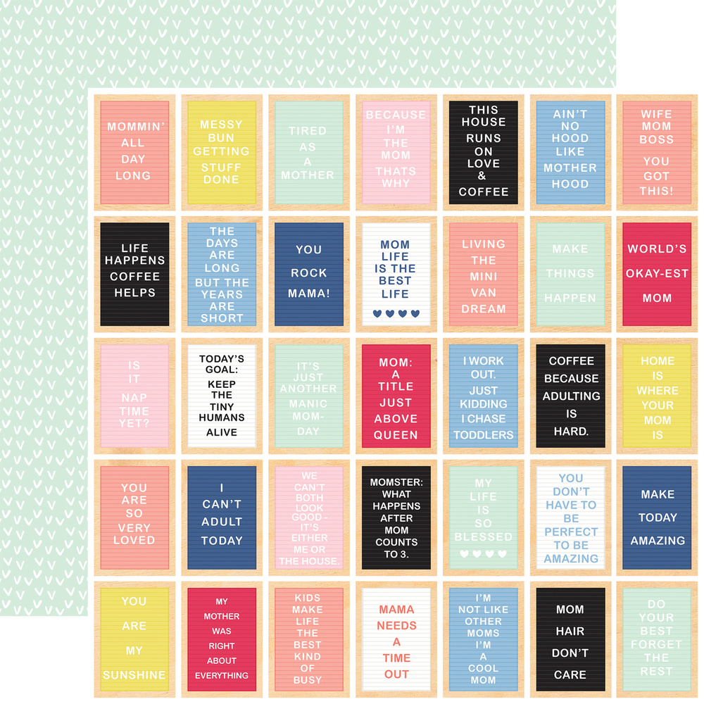 Inspirational Letterboards - I am Mom - Echo Park