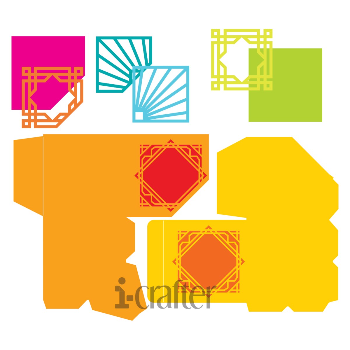 Geometric Favor Box - Die Set Geometric Favor Box - Die Set