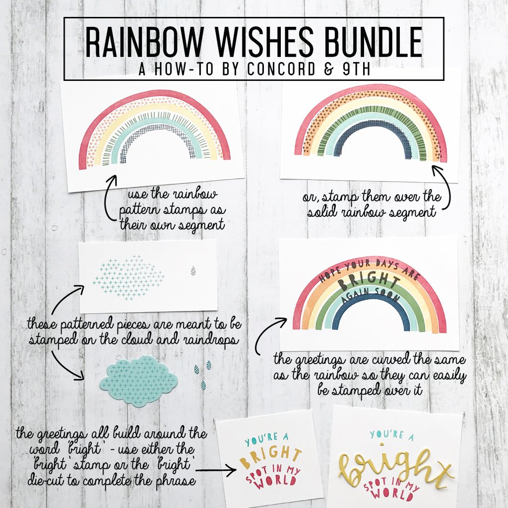 Rainbow Wishes - Dies Rainbow Wishes - Dies