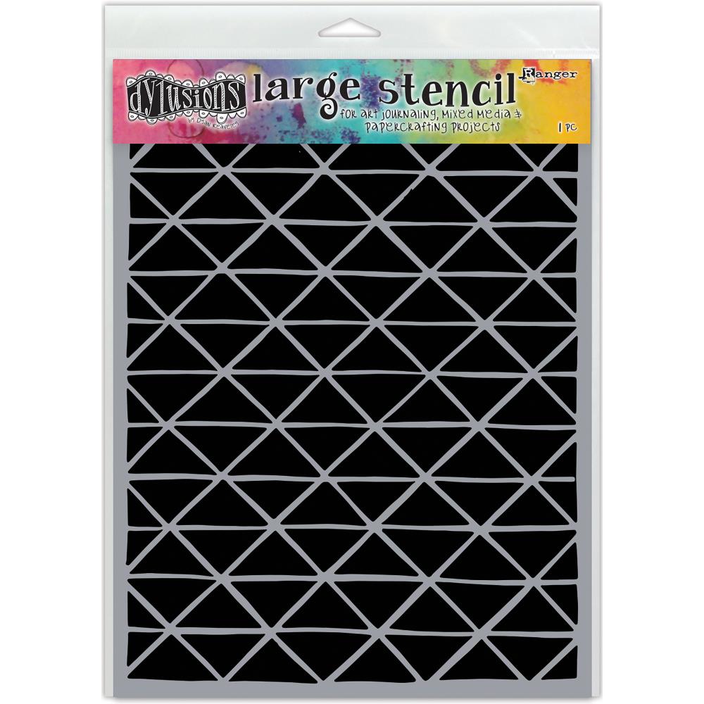 Angles - 9x12" - Dyan Reaveley's Dylusions Stencils