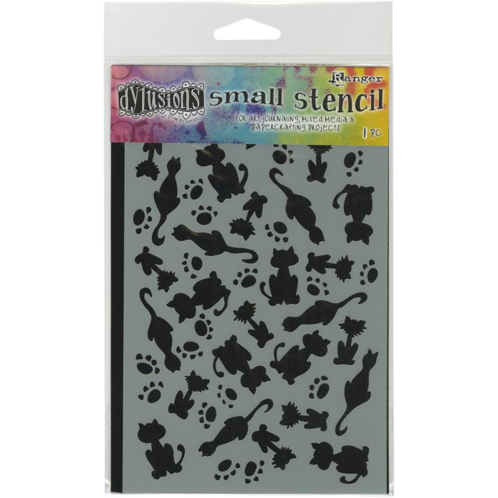 It's Raining Cats 5"X8" - Dyan Reaveley's Dylusions Stencils