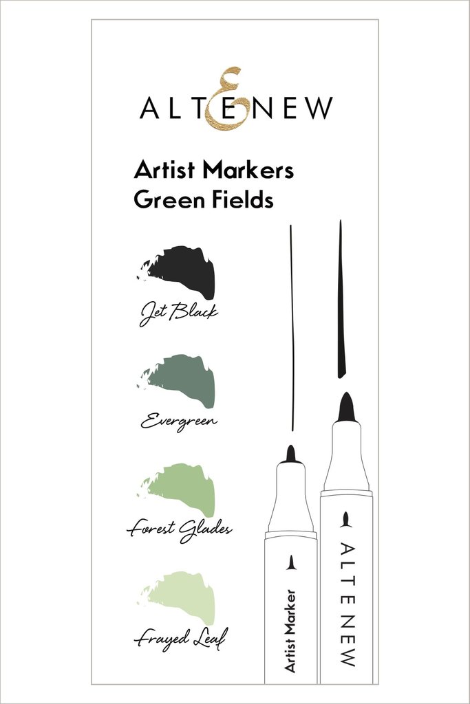 Green Fields Set - Artist Markers Green Fields Set - Artist Markers