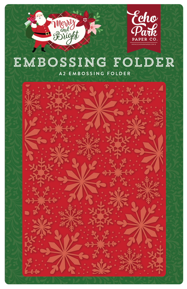 Frosted Snowflakes Embossing Folder - Echo Park