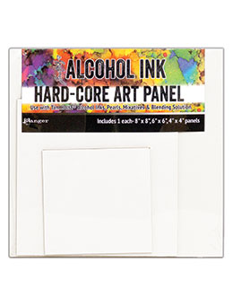 Hard Core Art Panel - Alcohol Ink - Tim Holtz - Square