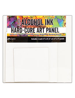 Hard Core Art Panel - Alcohol Ink - Tim Holtz - Square Hard Core Art Panel - Alcohol Ink - Tim Holtz - Square