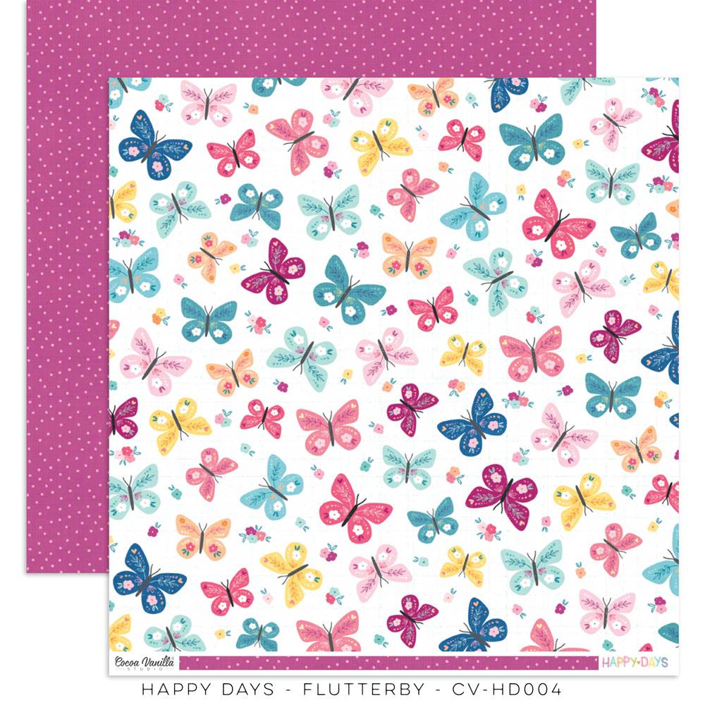Flutterby - HAPPY DAYS Paper 