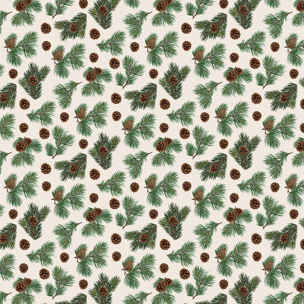 Pinecone Flurry - Let it Snow - Carta Bella Pinecone Flurry - Let it Snow - Carta Bella