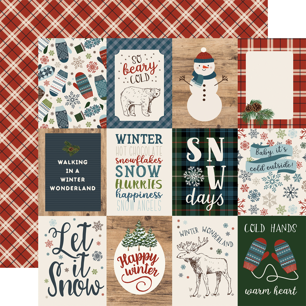 3x4 Journaling Cards - Let it Snow - Carta Bella