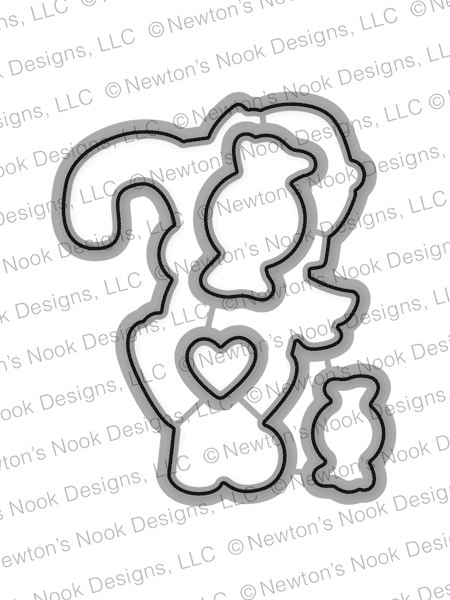 Newton's Candy Cane - Die Set